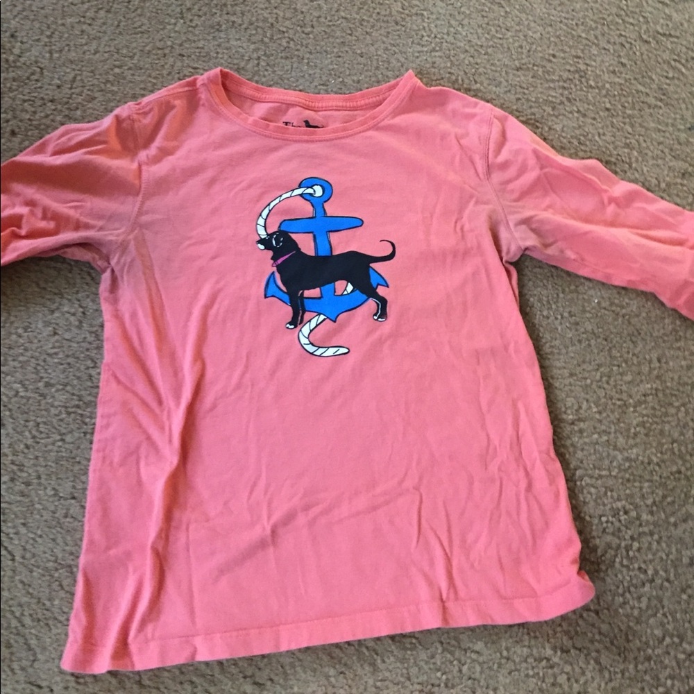 Black dog anchor shirt